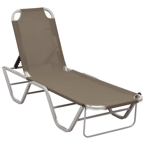 Sun lounger taupe - sun,