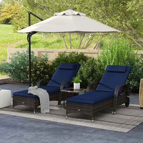 Outdoor rattan reclining - rattan,