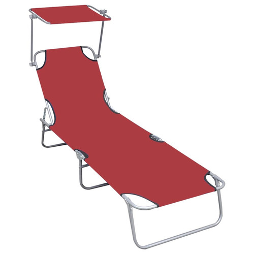 Folding sun lounger with - lounger,