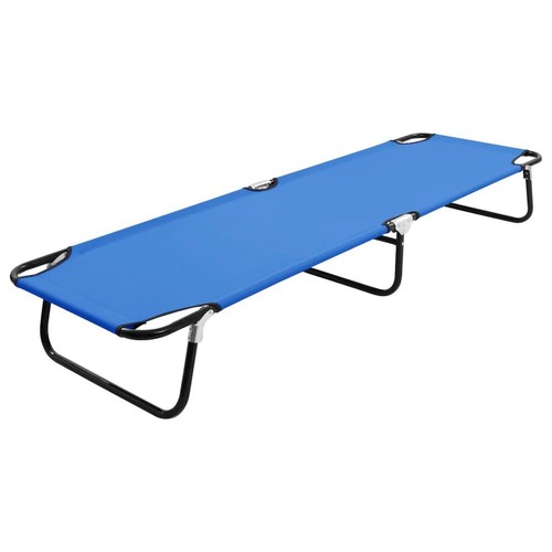 Sun lounger blue steel frame - lounger,