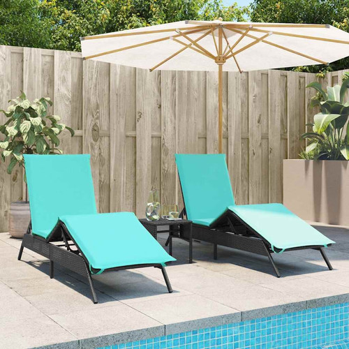 Sun loungers with cushions - cushions, 2