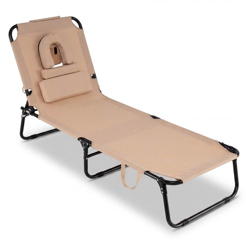 Folding beach sun lounger - folding,