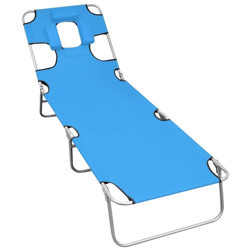Folding sun lounger with head - sun,