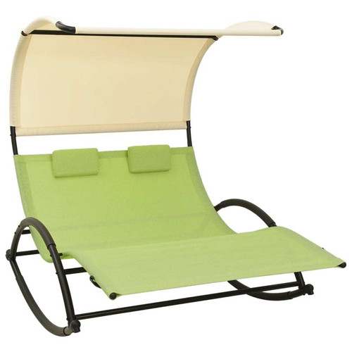 Sun lounger green and - green,