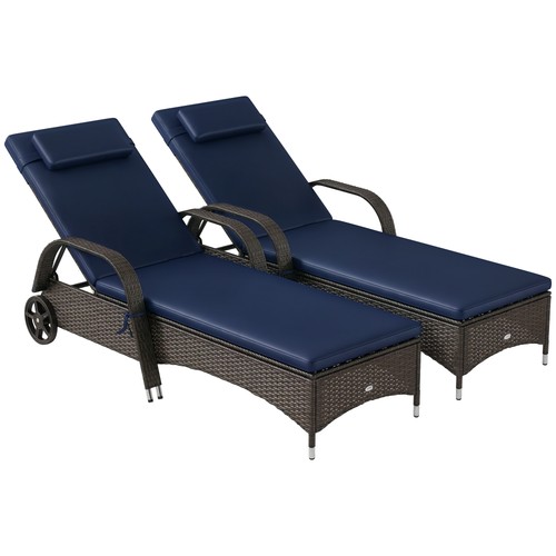 Outdoor rattan reclining - pe,