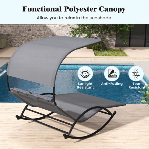 Outdoor dual rocker - rocker, sunbed
