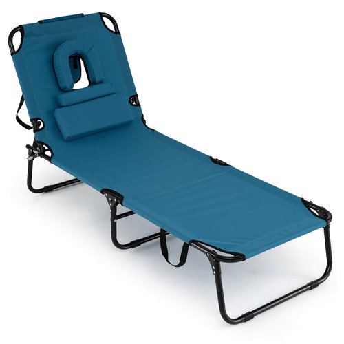 Folding beach sun lounger - beach,
