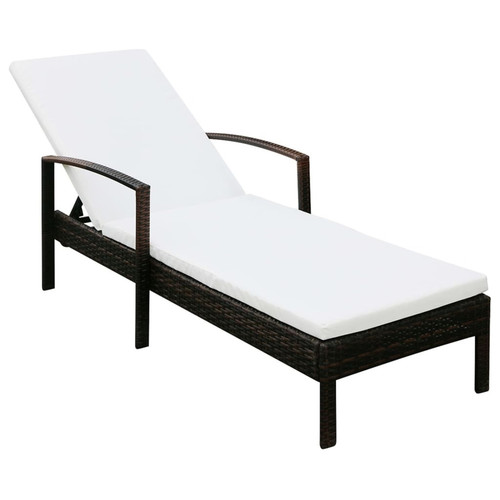 Sun lounger with cushion - sun,