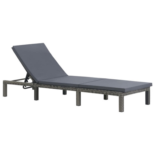 Sun lounger with cushion poly - sun,