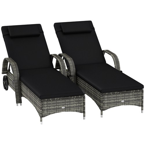 Outdoor black rattan - black,