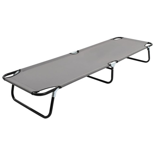 Folding sun lounger gray - sun,