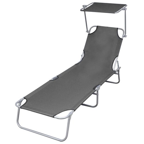 Folding sun lounger with - lounger,