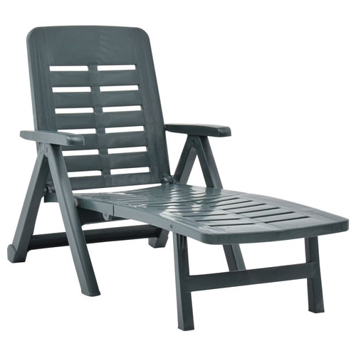 Sunlounger green plastic - sunlounger,
