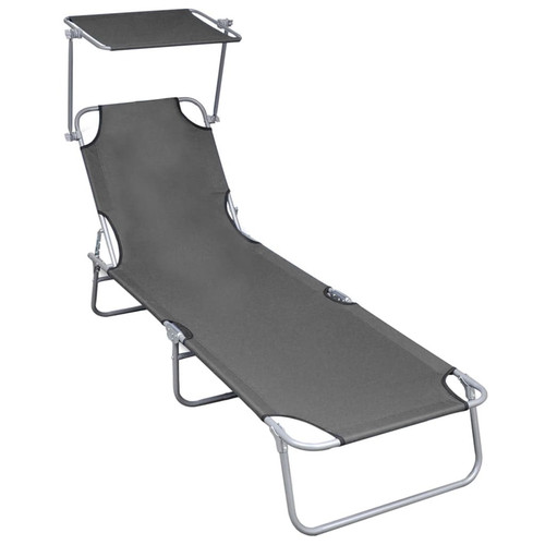Folding sun lounger with - sun,