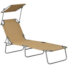 Outsunny Folding Sun Lounger