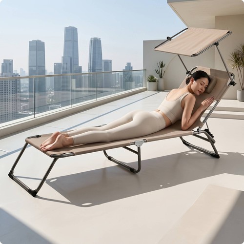 Sun lounger with - sun,