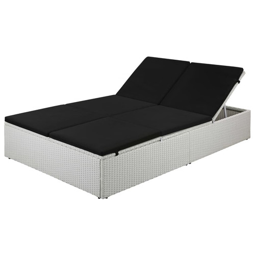 Sun lounger with cushion poly - cushion,