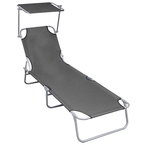 Folding sun lounger with - sun,