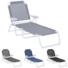 Outsunny Folding Sun Lounger