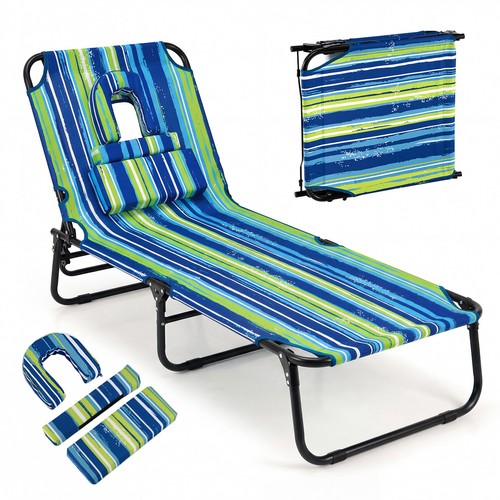 Folding beach sun lounger - folding,