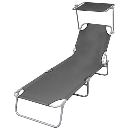 Folding sun lounger with - folding,