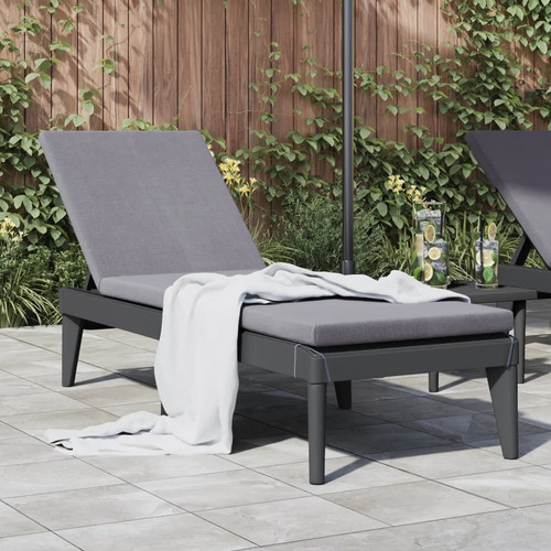 Sun lounger anthracite - sun,