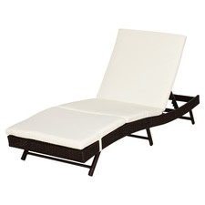 Rattan Sun Lounger Patio