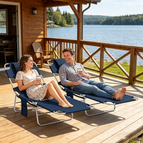 Set two sun loungers for - of,