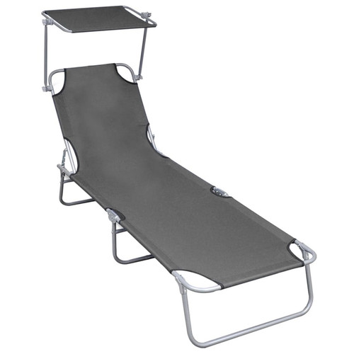 Folding sun lounger with - folding,
