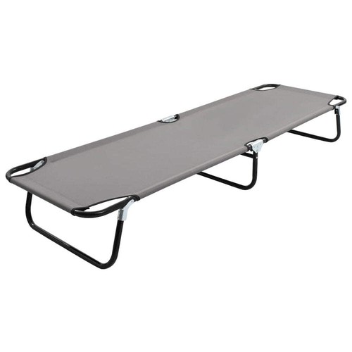 Sun lounger grey strong steel - lounger,